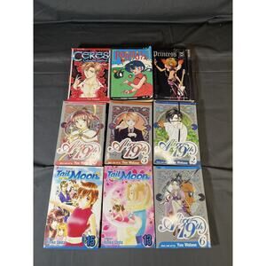 Lot of 9 Tail Moon 13,15 Ceres, Alice 19th by Yu Watase - Vol 2, 4, 5 & 6 Manga